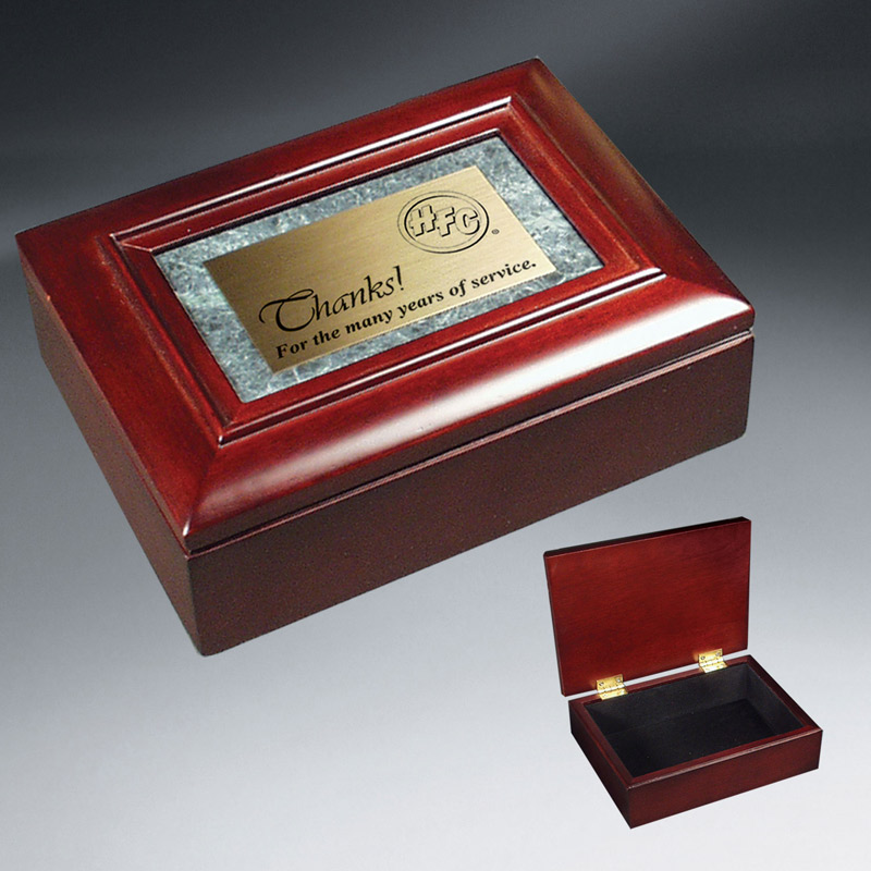 Rosewood Piano and Marble Gift Box