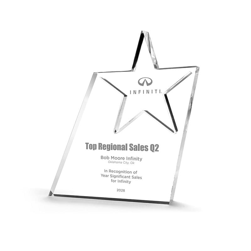 Skewed Star Acrylic Award