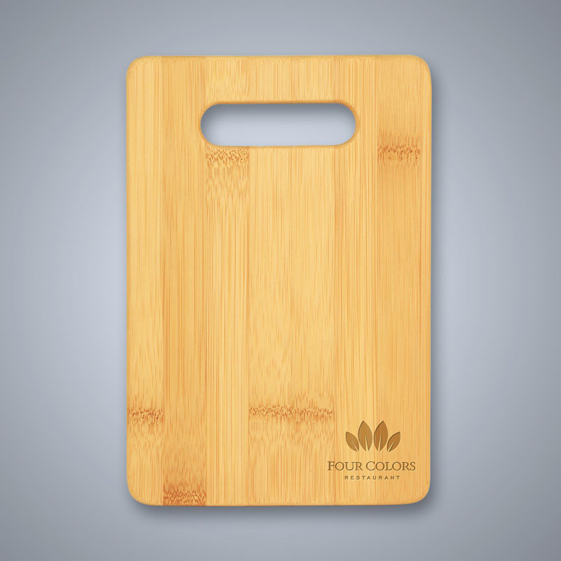 Bamboo Cutting Board with Handle Cutout - Small