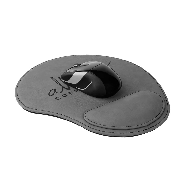 Leatherette Mouse Pad - Grey