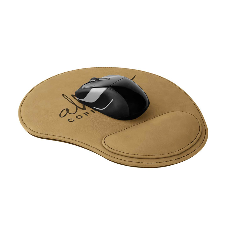 Leatherette Mouse Pad - Light Brown