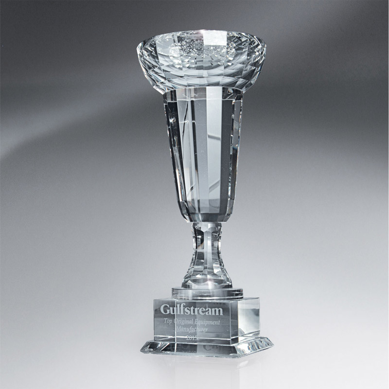 Crystal Towers Cup-shaped Trophy (lrg)