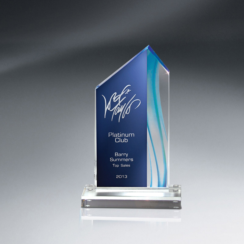 Aquus Series Lucite Peak Award (sml)