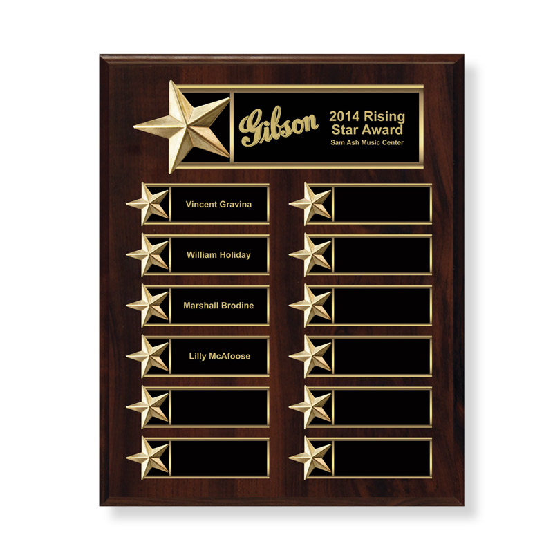 Master Plaque w/ 12 Individual Plates