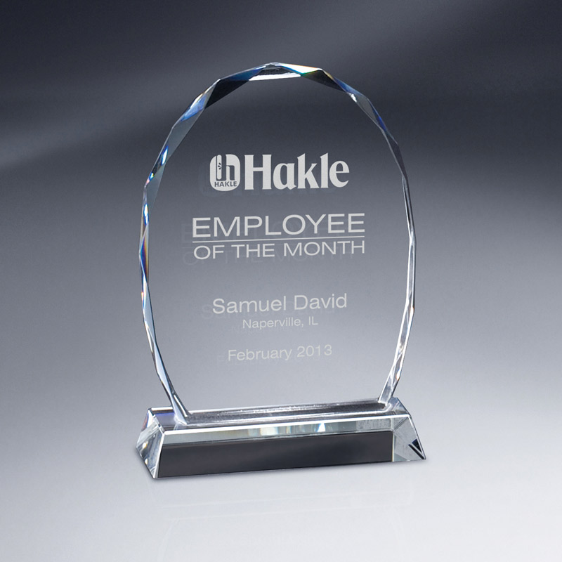 Florence Series Faceted Oval Crystal (med)