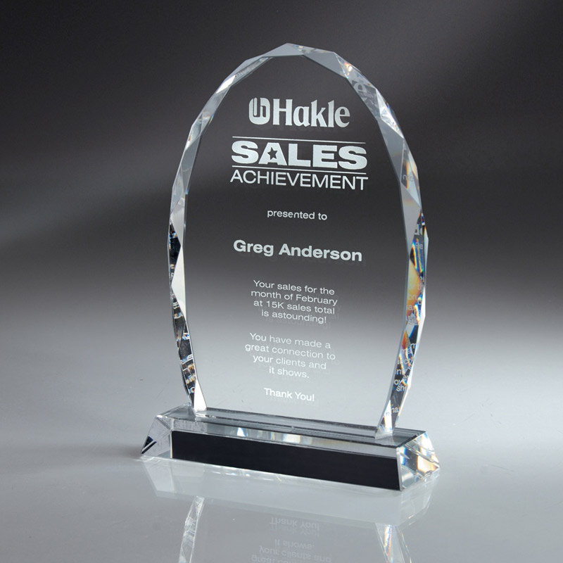 Florence Series Faceted Oval Crystal (lrg)