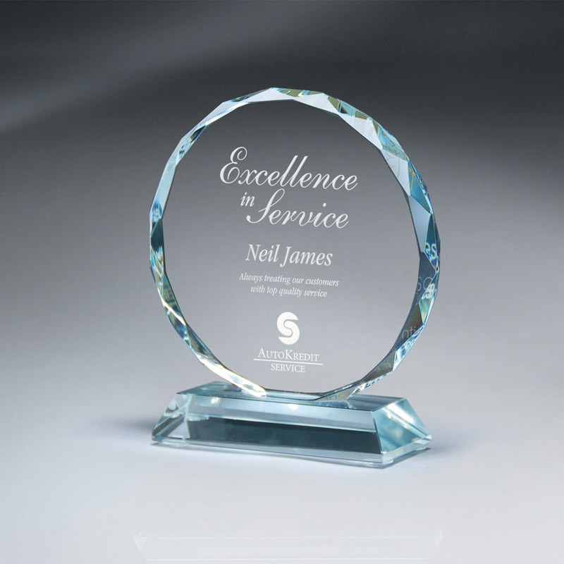 Florence Series Faceted Crystal Circle (med)