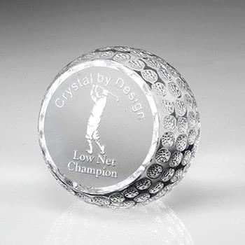 Flat-Front Crystal Golf Ball