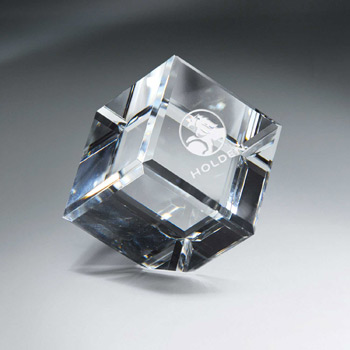 Optic Clear Crystal Cube - Xtra Large