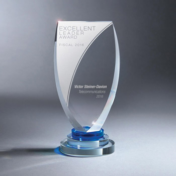 Multi-Tiered Optic Crystal Shield - Large