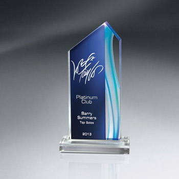 Aquus Series Lucite Peak Award (med)