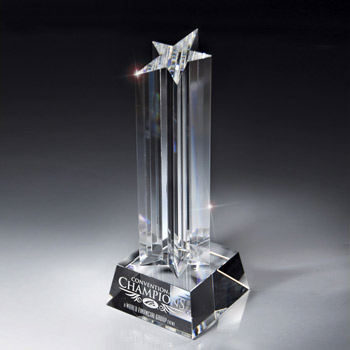 Optic Glass Tapered Star Tower