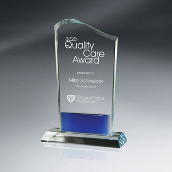 Curved Beveled-Top Crystal w/ Bowed Glass